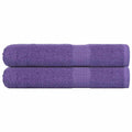 VidaXL Saunatücher, 2 Stück, 80 x 200 cm, 360 g/m², 100 % Baumwolle, lila