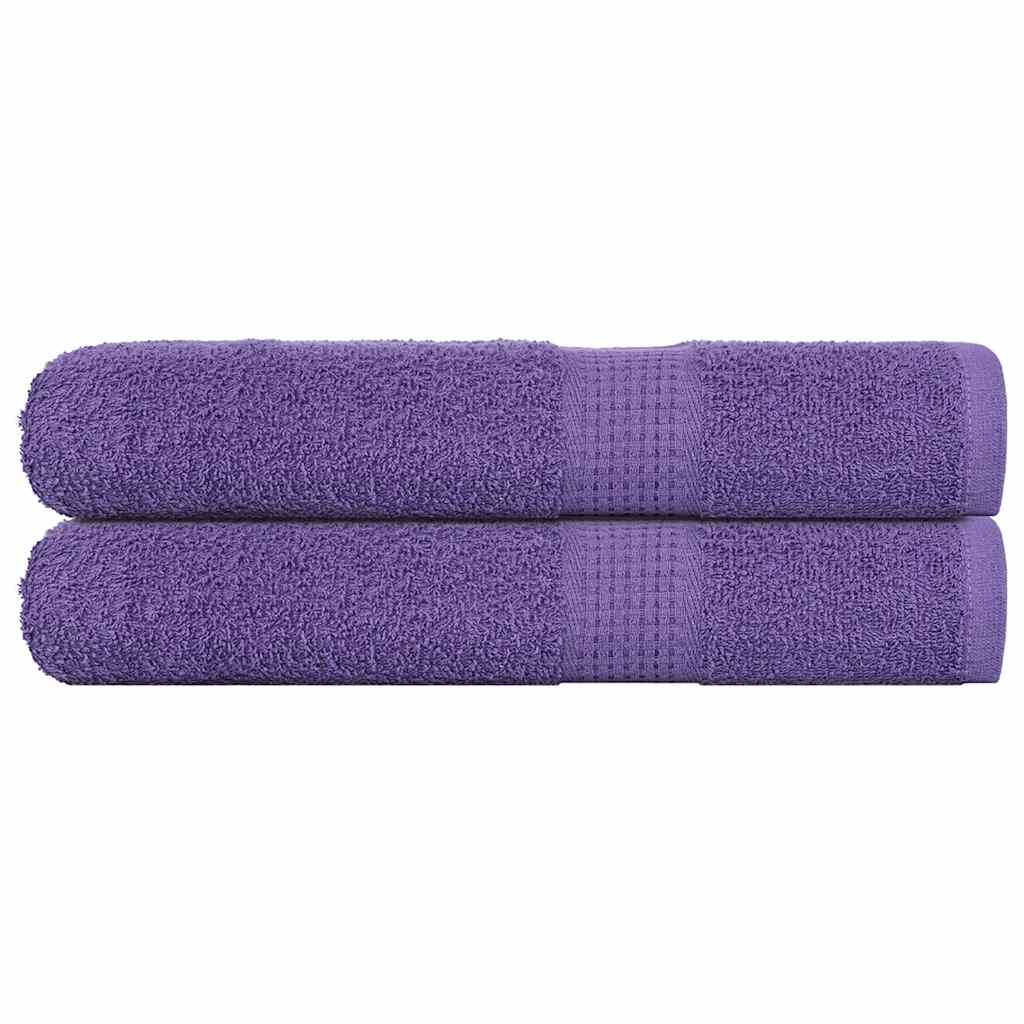 VidaXL Saunatücher, 2 Stück, 80 x 200 cm, 360 g/m², 100 % Baumwolle, lila