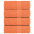 Vidaxl washandjes frogn 4 st 30x30 cm 360 g m² oranje