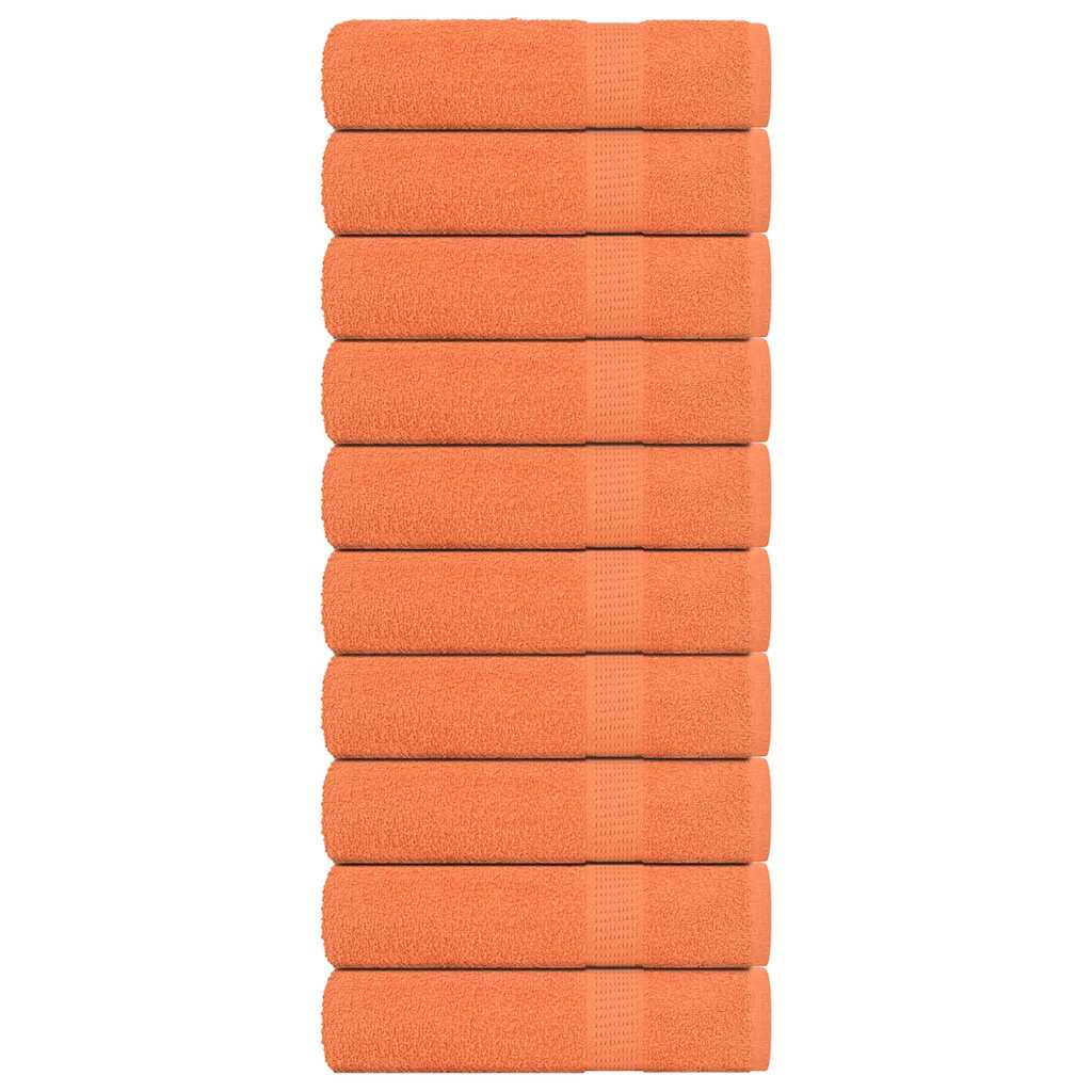 Vidaxxl Badetücher 10 Stück 100x150 cm 360 g m² 100 % Baumwolleorange