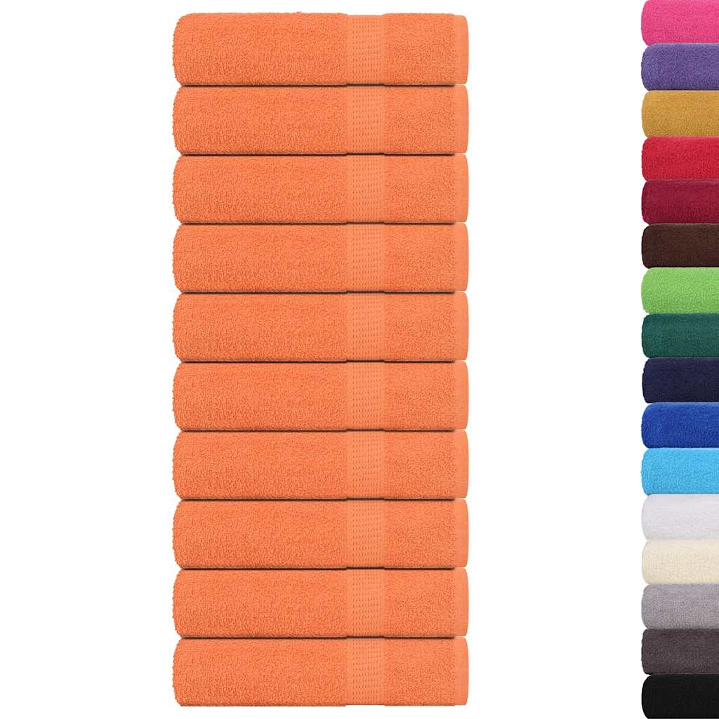 Vidaxxl Badetücher 10 Stück 100x150 cm 360 g m² 100 % Baumwolleorange
