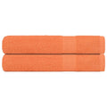 VidaXL Saunatücher, 2 Stück, 80 x 200 cm, 360 g/m², 100 % Baumwolle, Orange