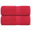 VidaXL Seifentücher, 2 Stück, 30 x 30 cm, 360 g/m², 100 % Baumwolle, Rot