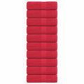 Vidaxl gastendoekjes frogn 10 st 30x50 cm 360 g m² rood