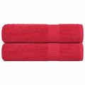 Vidaxl handdoeken frogn 2 st 50x100 cm 360 g m² rood