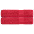 Vidaxl douchehanddoeken frogn 2 st 70x140 cm 360 g m² rood