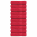 Vidaxl badhanddoeken frogn 10 st 100x150 cm 360 g m² rood