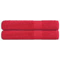 Vidaxl saunahanddoeken frogn 2 st 80x200 cm 360 g m² rood