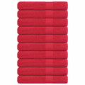 Vidaxl saunahanddoeken frogn 10 st 80x200 cm 360 g m² rood