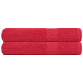 VidaXL Handtücher, 2 Stück, 100 x 200 cm, 360 g/m², 100 % Baumwolle, rot