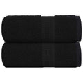 Vidaxl washandjes frogn 2 st 30x30 cm 360 g m² zwart