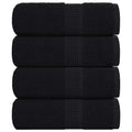 Vidaxl gastendoekjes frogn 4 st 30x50 cm 360 g m² zwart