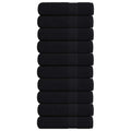 Vidaxl badhanddoeken frogn 10 st 100x150 cm 360 g m² zwart