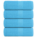 Vidaxl washandjes frogn 4 st 30x30 cm 360 g m² turquoise