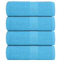 VidaXL Gästetücher, 4 Stück, 30 x 50 cm, 360 g/m², 100 % Baumwolle, Türkis