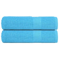 VidaXL Handtücher, 2 Stück, 50 x 100 cm, 360 g/m², 100 % Baumwolle, Türkis