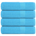 Vidaxl handdoeken frogn 4 st 50x100 cm 360 g m² turquoise