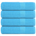 Vidaxl douchehanddoeken frogn 4 st 70x140 cm 360 g m² turquoise