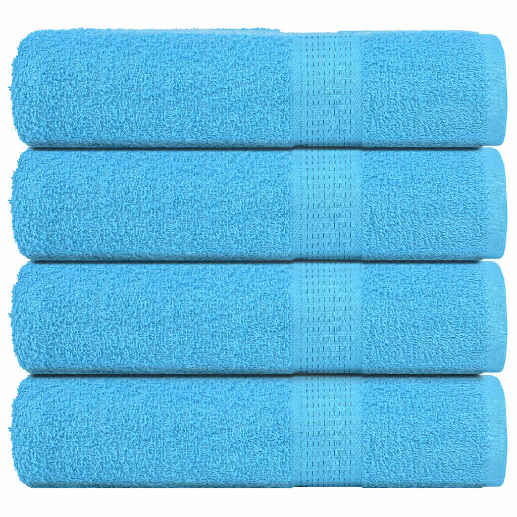 Vidaxl douchehanddoeken frogn 4 st 70x140 cm 360 g m² turquoise
