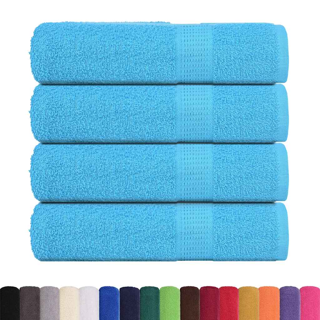 Vidaxl douchehanddoeken frogn 4 st 70x140 cm 360 g m² turquoise