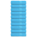 Vidaxl douchehanddoeken frogn 10 st 70x140 cm 360 g m² turquoise