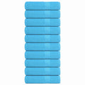 Vidaxl badhanddoeken frogn 10 st 100x150 cm 360 g m² turquoise