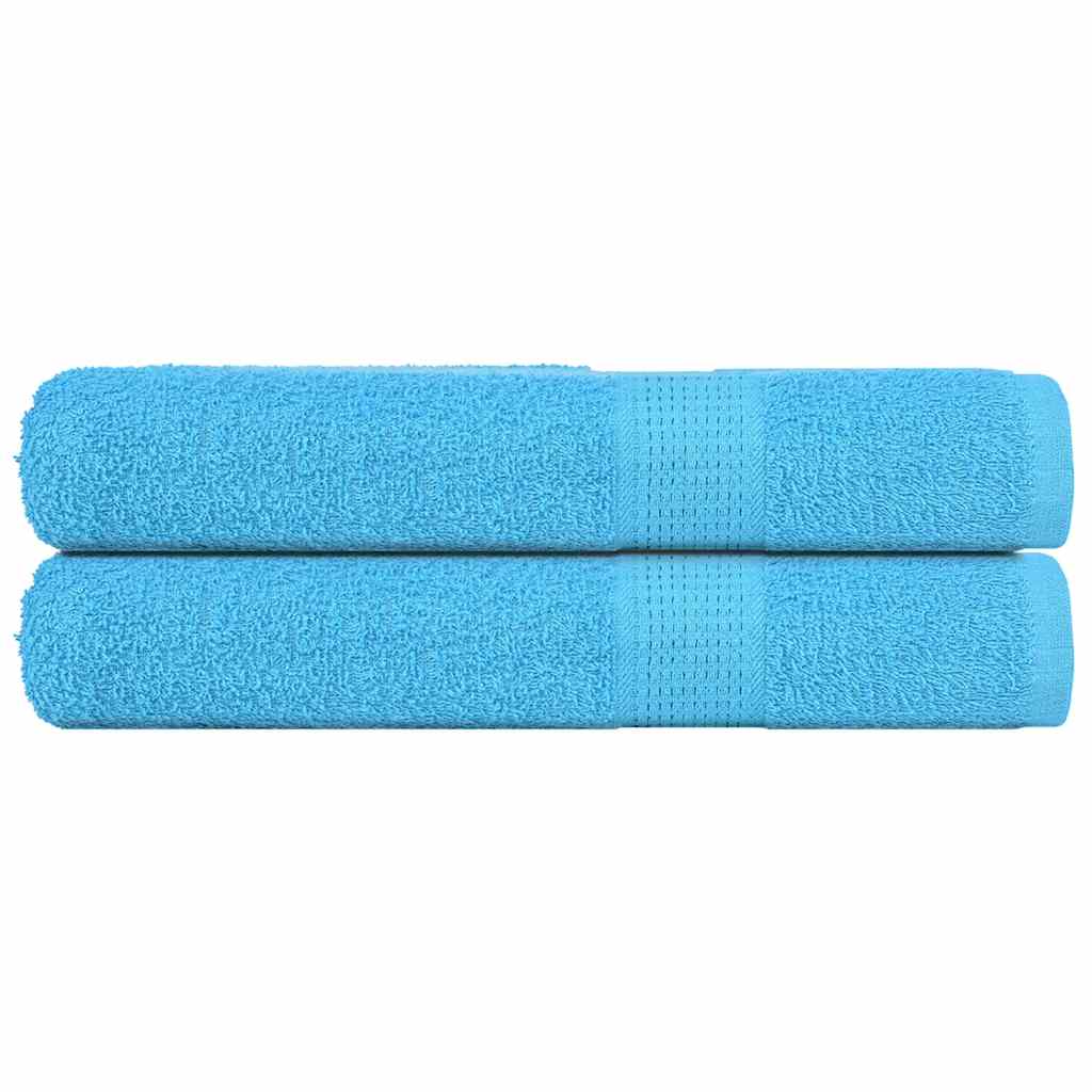 VidaXL Saunatücher, 2 Stück, 80 x 200 cm, 360 g/m², 100 % Baumwolle, Türkis