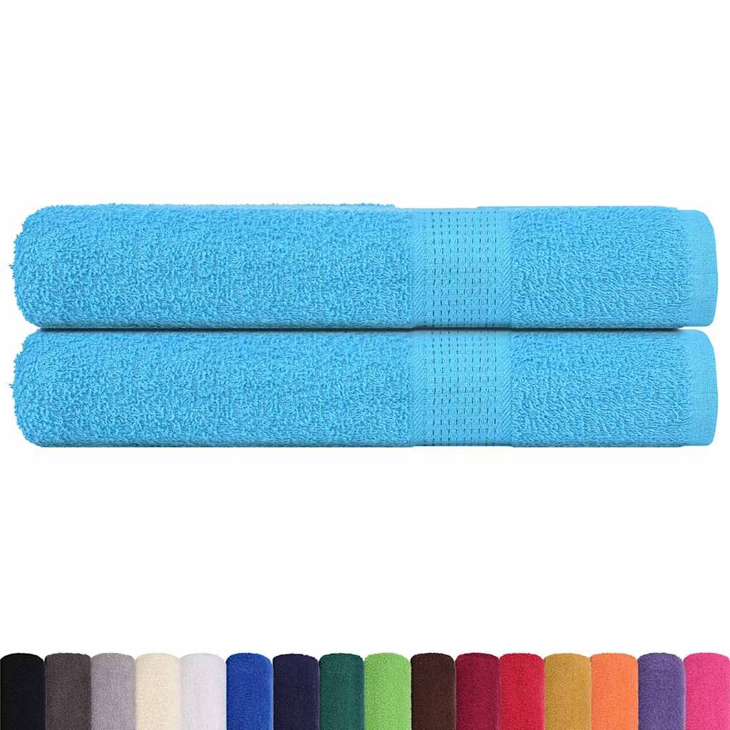 VidaXL Saunatücher, 2 Stück, 80 x 200 cm, 360 g/m², 100 % Baumwolle, Türkis