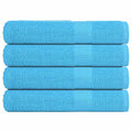 Vidaxl saunahanddoeken frogn 4 st 80x200 cm 360 g m² turquoise