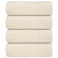 Vidaxl gastendoekjes frogn 4 st 30x50 cm 360 g m² crème