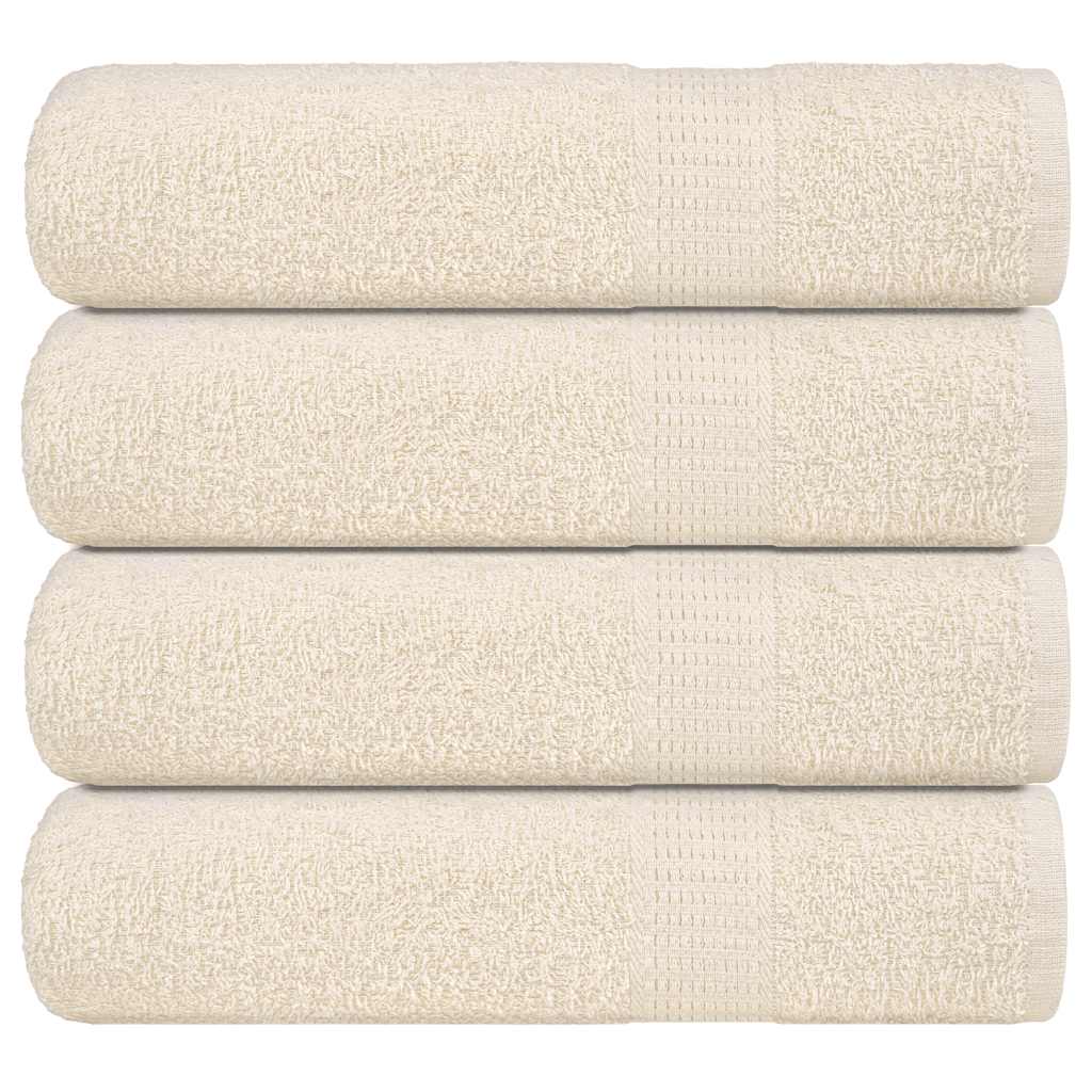 Vidaxl handdoeken frogn 4 st 50x100 cm 360 g m² crème