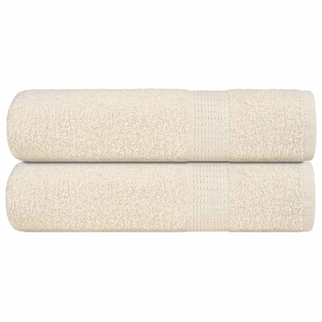 Vidaxl badhanddoeken frogn 2 st 100x150 cm 360 g m² crème