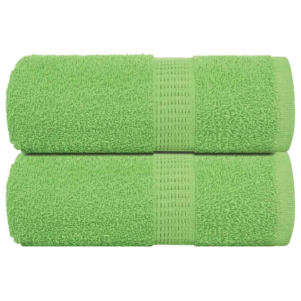 Vidaxl washandjes frogn 2 st 30x30 cm 360 g m² appelgroen