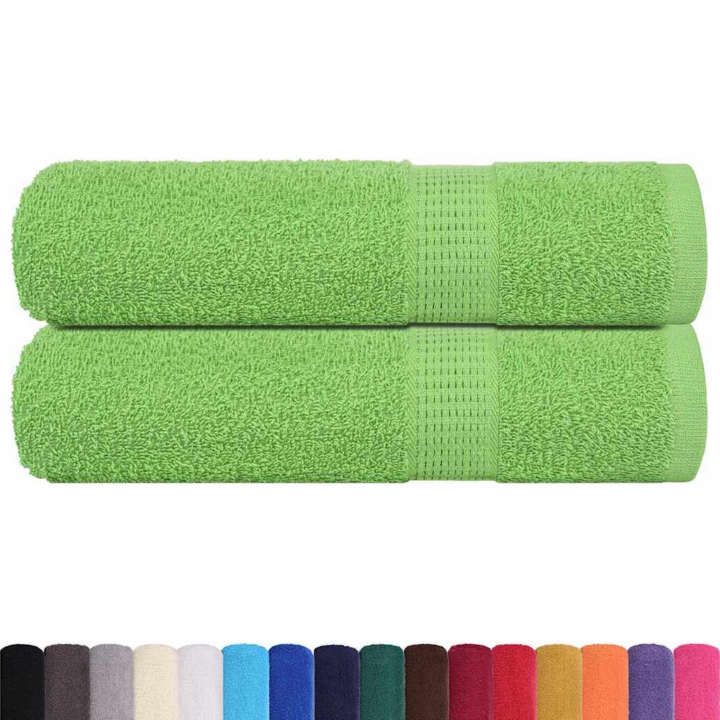 Vidaxl handdoeken frogn 2 st 50x100 cm 360 g m² appelgroen