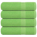 Vidaxl douchehanddoeken frogn 4 st 70x140 cm 360 g m² appelgroen