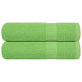 Vidaxl badhanddoeken frogn 2 st 100x150 cm 360 g m² appelgroen