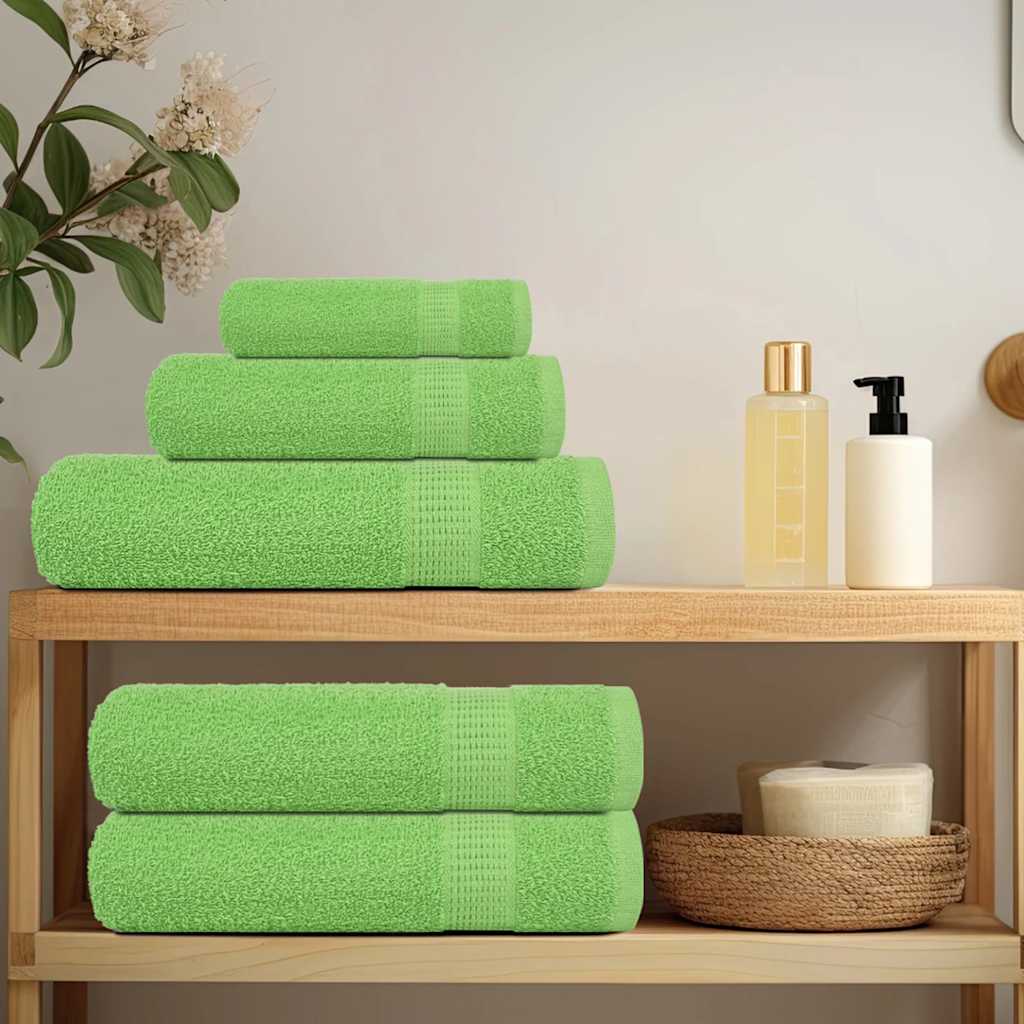 Vidaxl badhanddoeken frogn 10 st 100x150 cm 360 g m² appelgroen