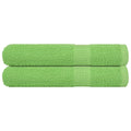 Vidaxl saunahanddoeken frogn 2 st 80x200 cm 360 g m² appelgroen