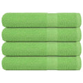 Vidaxl saunahanddoeken frogn 4 st 80x200 cm 360 g m² appelgroen