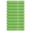 Vidaxl saunahanddoeken frogn 10 st 80x200 cm 360 g m² appelgroen