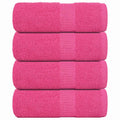 Vidaxl washandjes frogn 4 st 30x30 cm 360 g m² roze