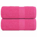Vidaxl gastendoekjes frogn 2 st 30x50 cm 360 g m² roze