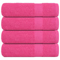 Vidaxl handdoeken frogn 4 st 50x100 cm 360 g m² roze