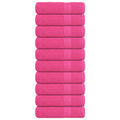 Vidaxl badhanddoeken frogn 10 st 100x150 cm 360 g m² roze