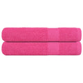 Vidaxl saunahanddoeken frogn 2 st 80x200 cm 360 g m² roze