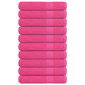 Vidaxl saunahanddoeken frogn 10 st 80x200 cm 360 g m² roze
