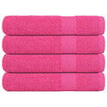 Vidaxl handdoeken frogn 4 st 100x200 cm 360 g m² roze