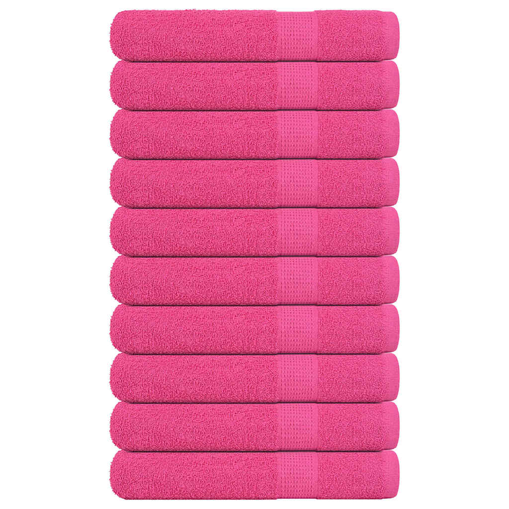 Vidaxl handdoeken frogn 10 st 100x200 cm 360 g m² roze