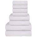 Vidaxl 8-delige handdoekenset frogn 360 g m² wit
