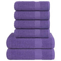 Vidaxl 6-delige handdoekenset frogn 360 g m² paars